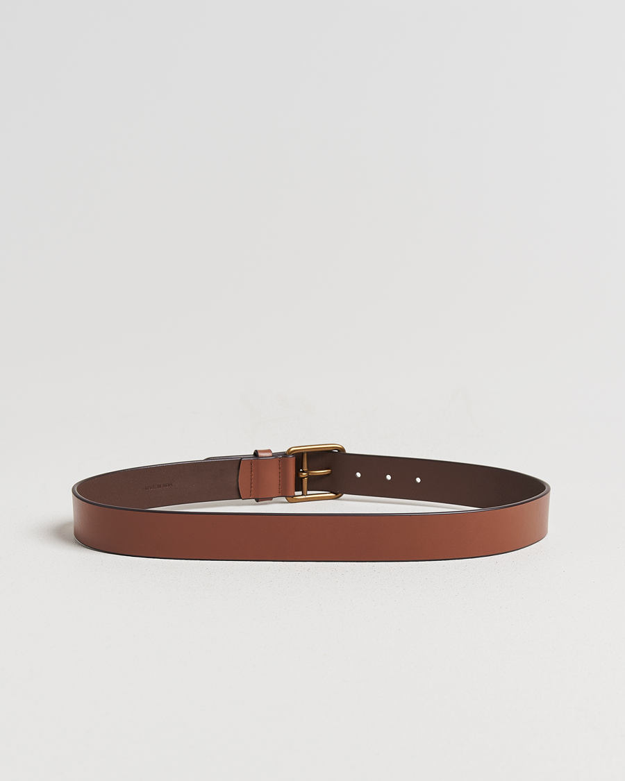 Heren | Riemen | Polo Ralph Lauren | Signature Pony Leather Belt Saddle
