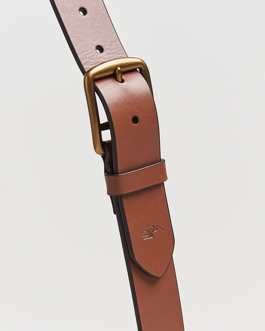 Heren | Riemen | Polo Ralph Lauren | Signature Pony Leather Belt Saddle