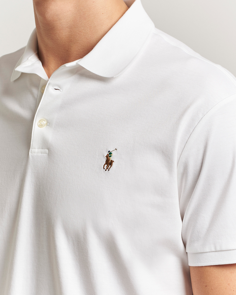 Heren | Polo's | Polo Ralph Lauren | Custom Slim Fit Cotton Polo White