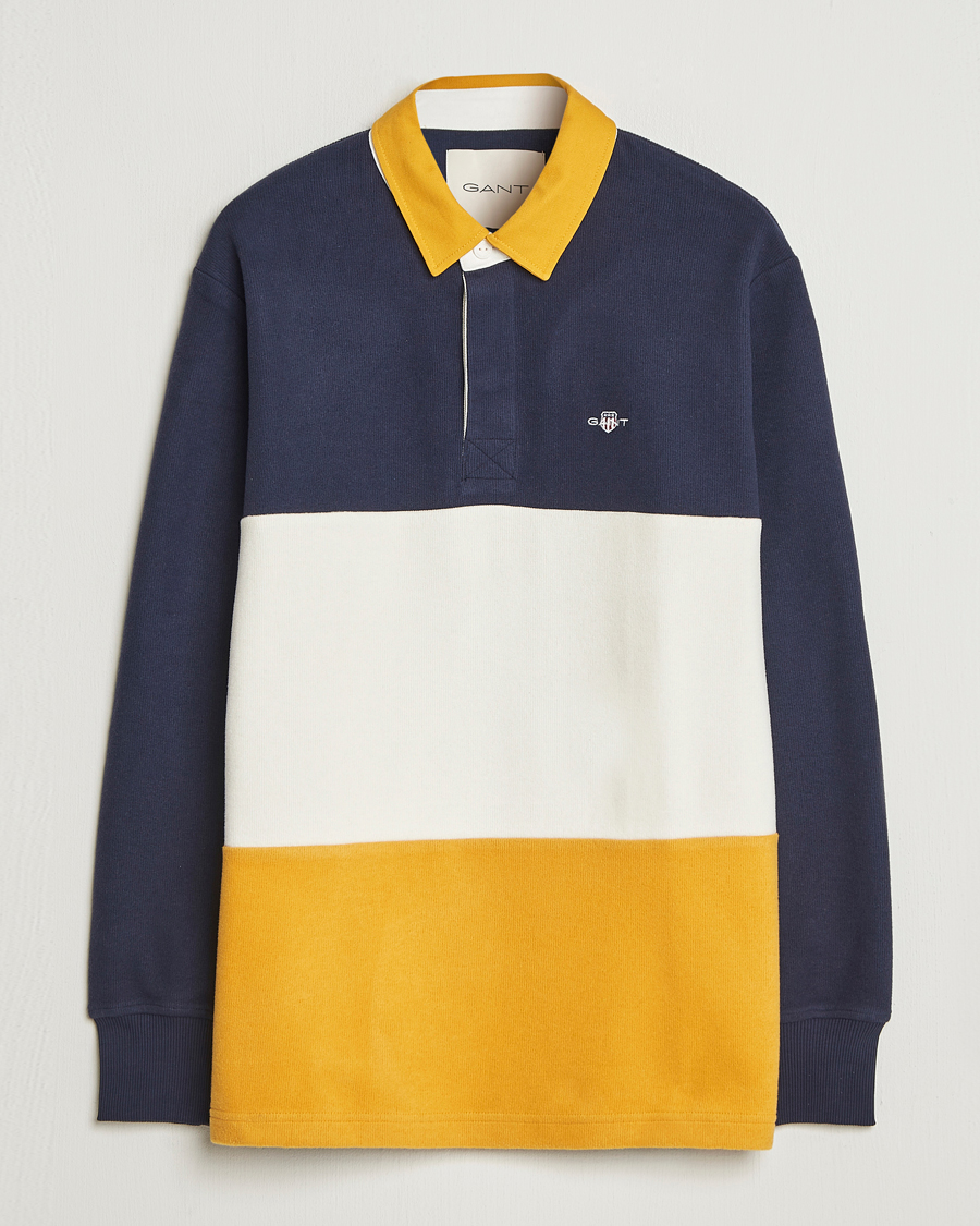Heren | Truien | Gant | Blocked Heavy Rugger Evening Blue Multi