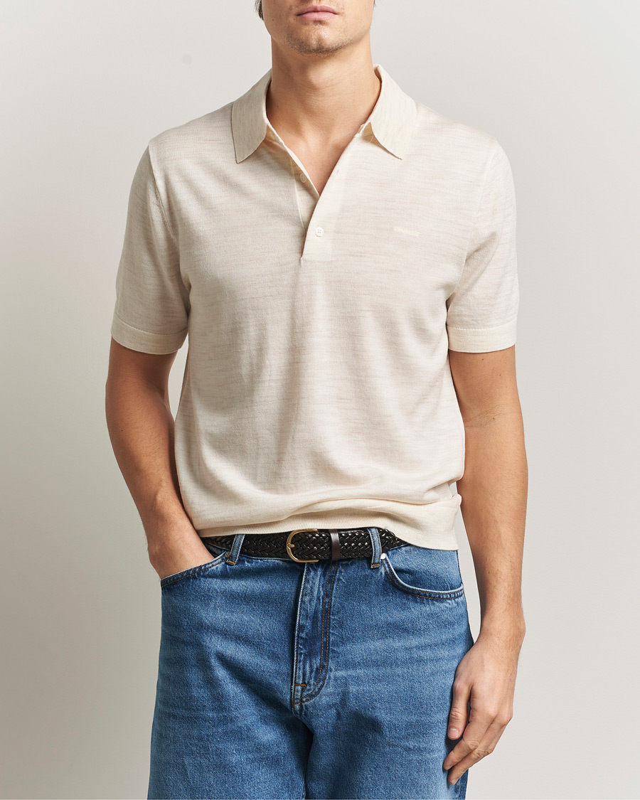 Heren | Polo's | Gant | Extrafine Merino Polo Seed Melange