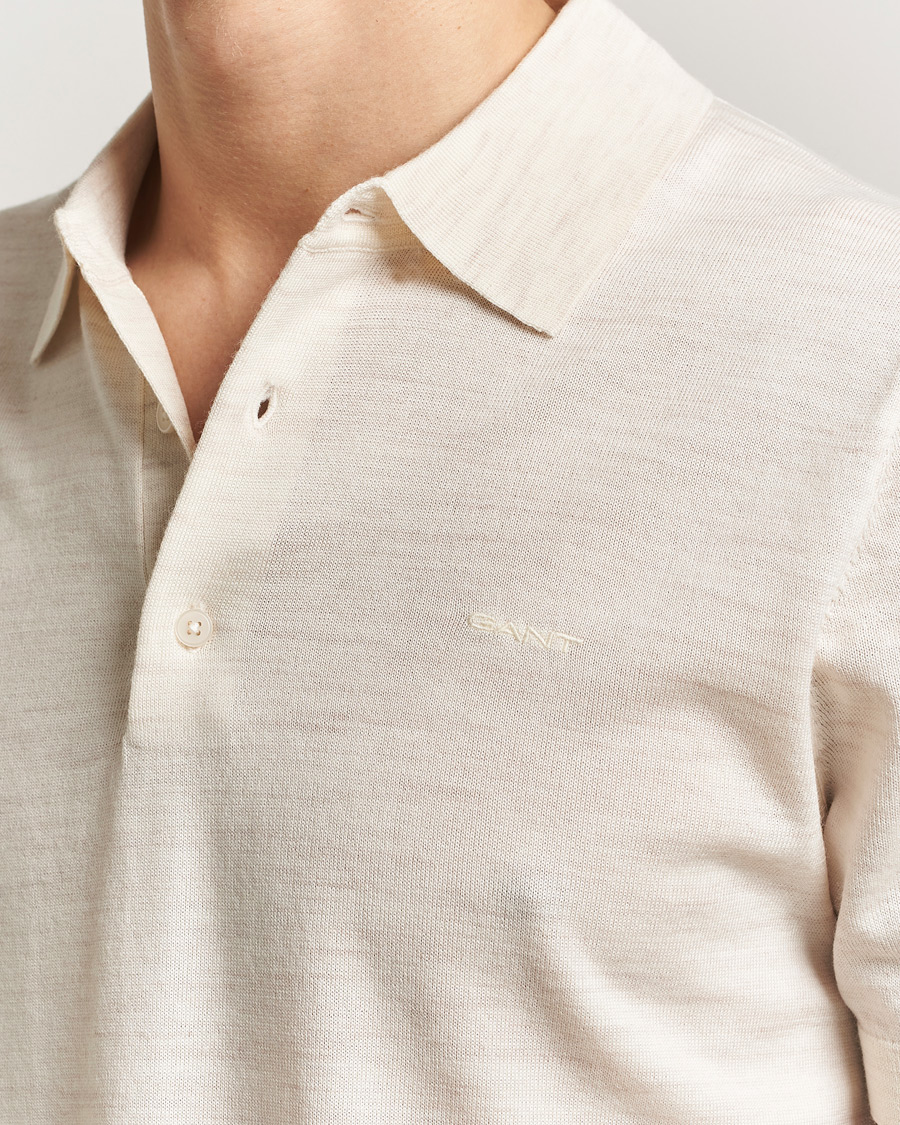 Heren | Polo's | Gant | Extrafine Merino Polo Seed Melange