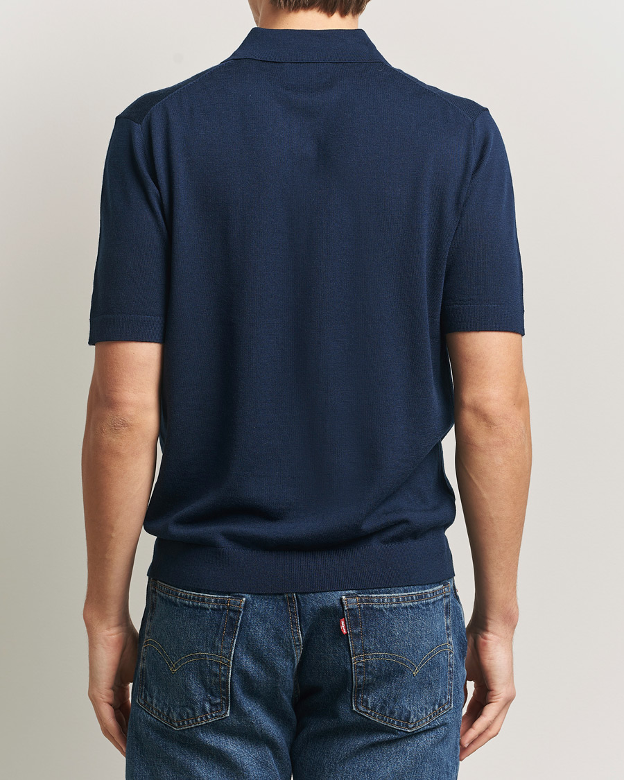 Heren | Polo's | GANT | Extrafine Merino Polo Marine