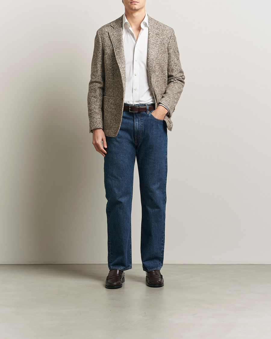 Heren | Blazers | GANT | Wool Checked Blazer Seed Melange