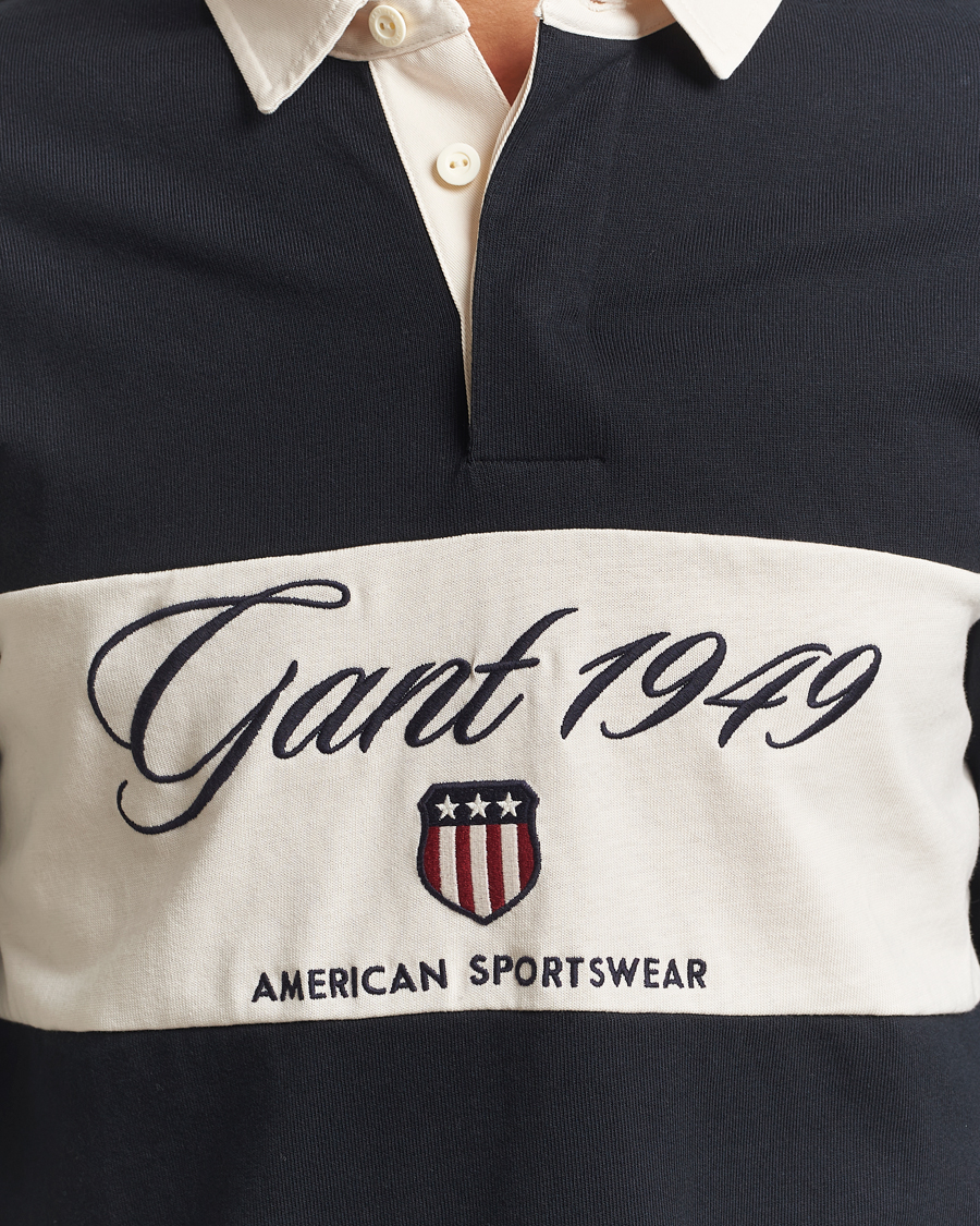 Heren | Truien | Gant | Blocked Logo Heavy Rugger Black