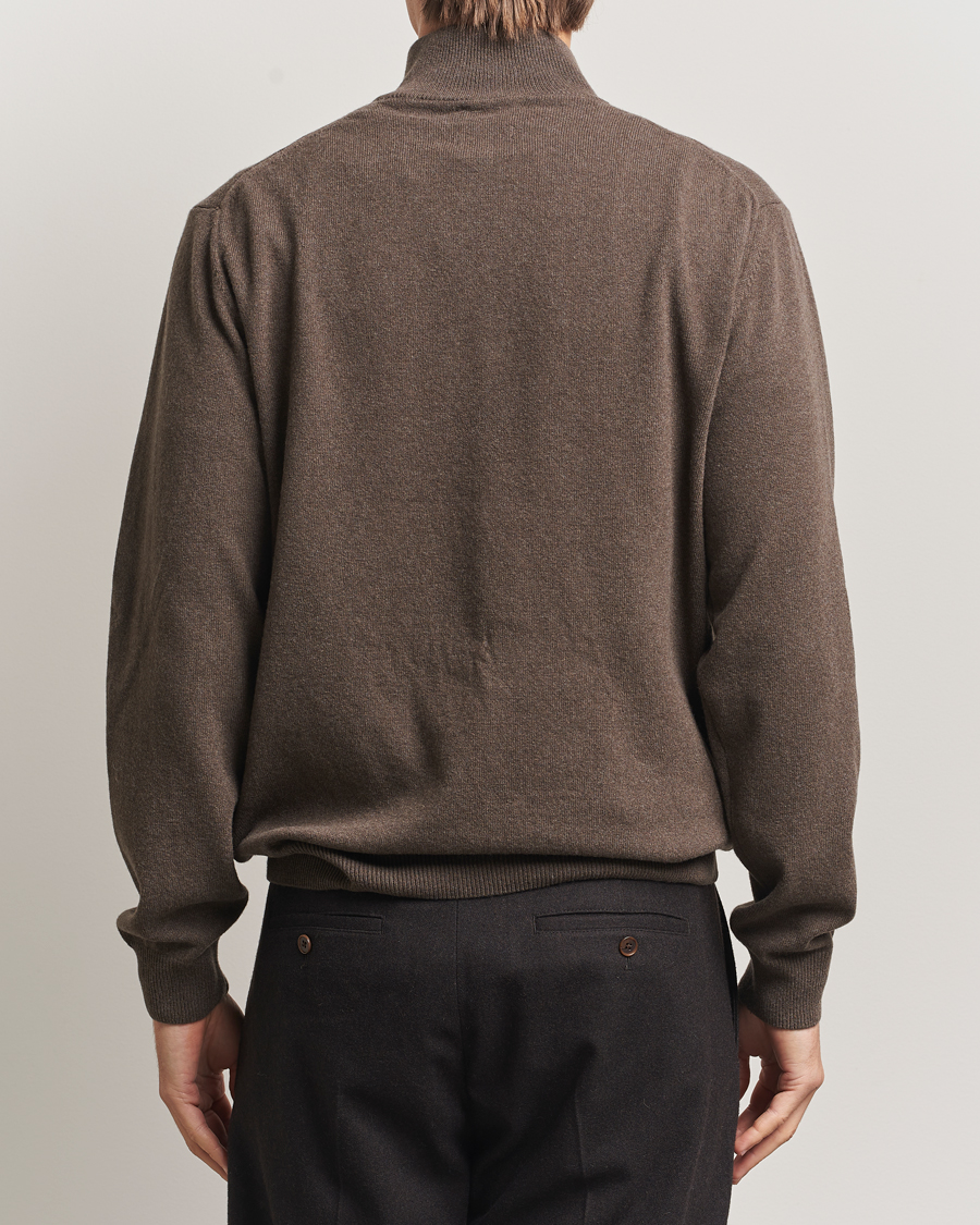 Heren | Truien | GANT | Superfine Lambswool Half Zip Seawood Melange