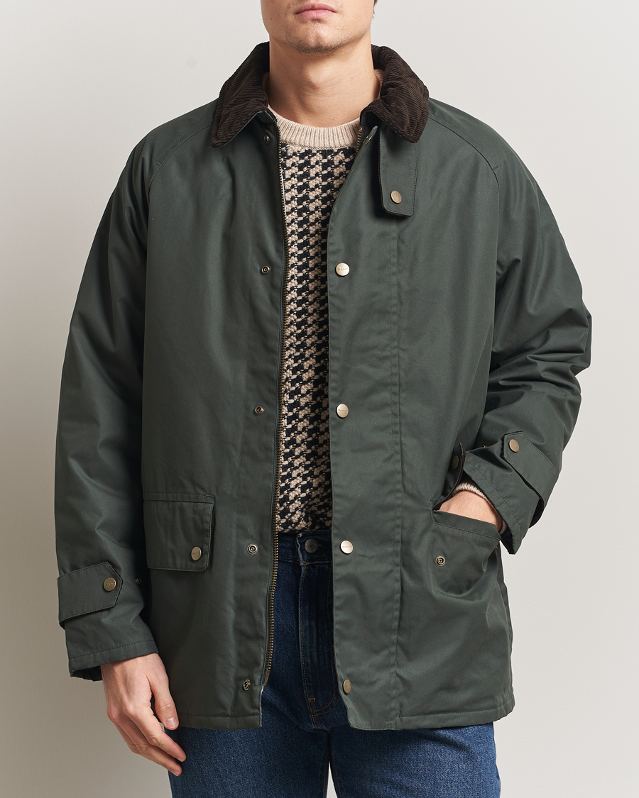 Heren | Jassen | GANT | Waxed Barn Jacket Woody Green