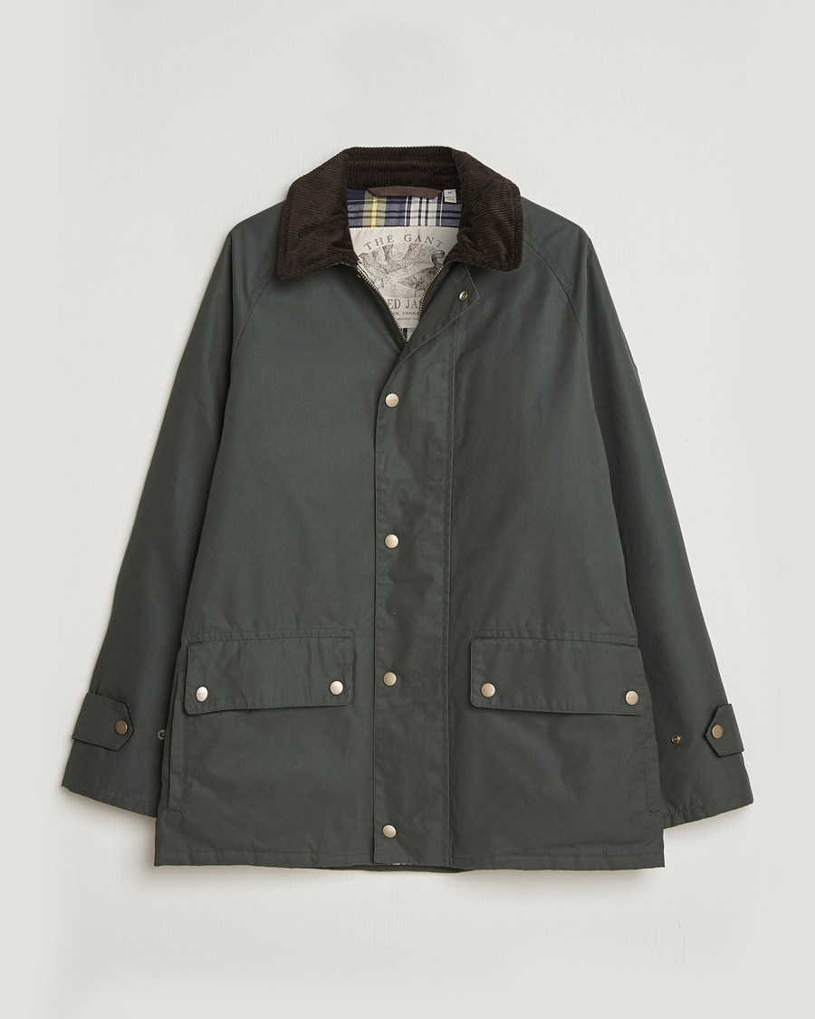 Heren | Jassen | Gant | Waxed Barn Jacket Woody Green