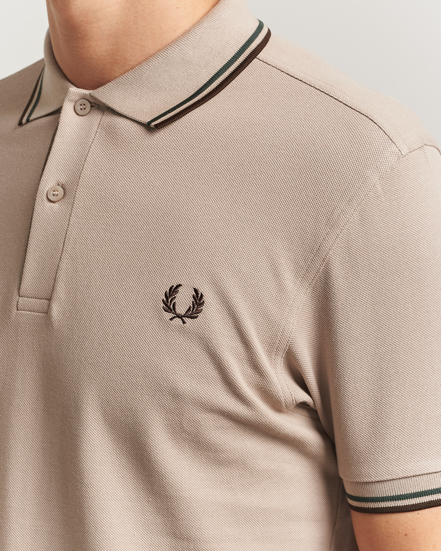 Heren | Polo's | Fred Perry | Twin Tipped Shirt Warm Oat