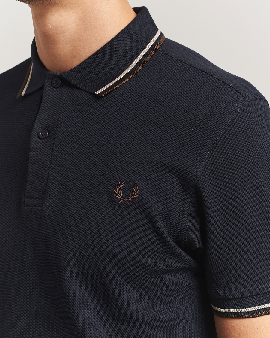 Heren | Polo's | Fred Perry | Twin Tipped Shirt Navy
