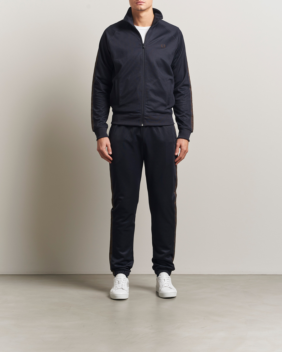 Heren | Broeken | Fred Perry | Taped Track Pants Navy