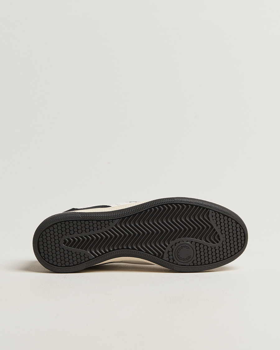 Heren | Sneakers | Fred Perry | B11 Leather/Suede Sneaker Snow White/Navy