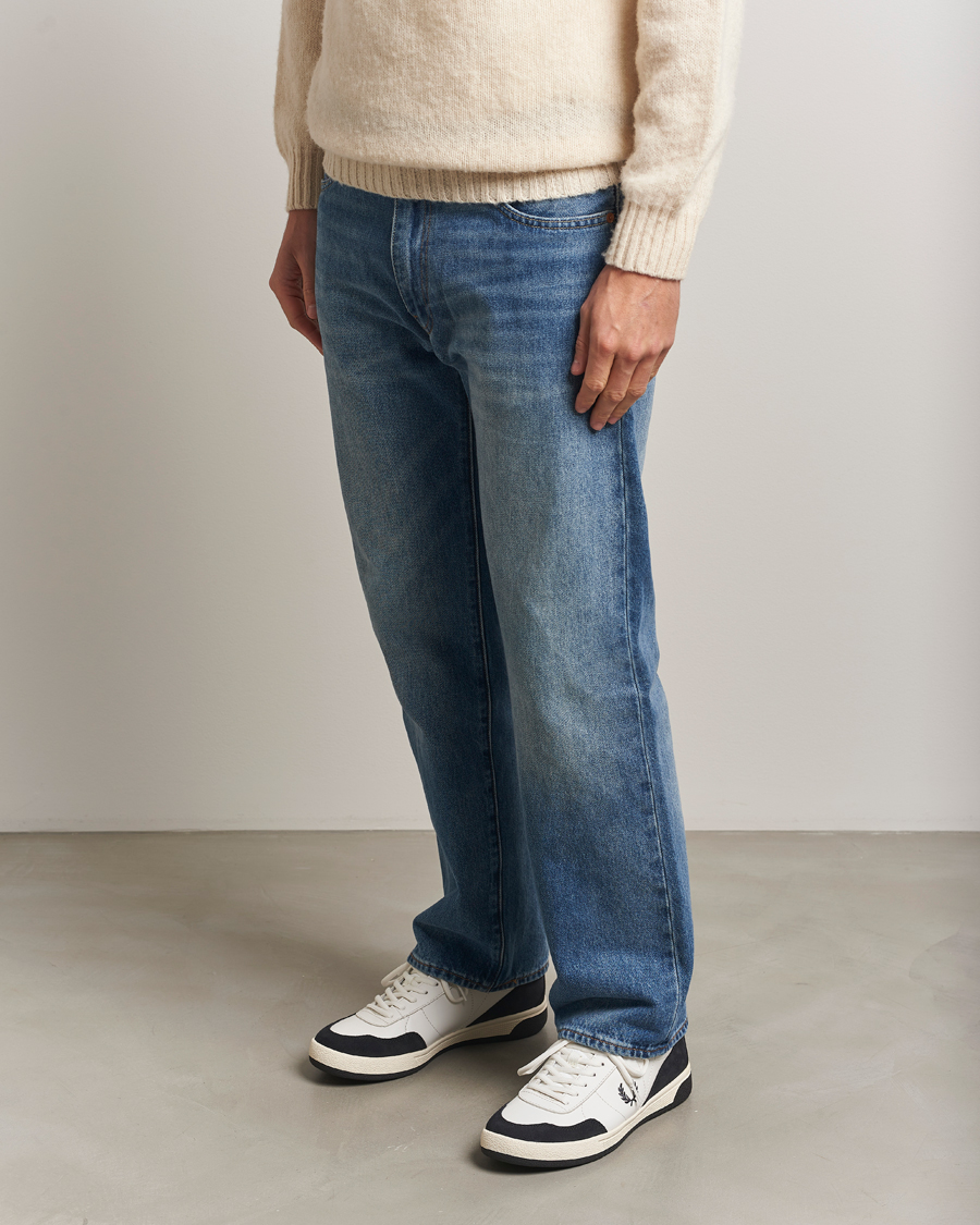 Heren | Sneakers | Fred Perry | B11 Leather/Suede Sneaker Snow White/Navy