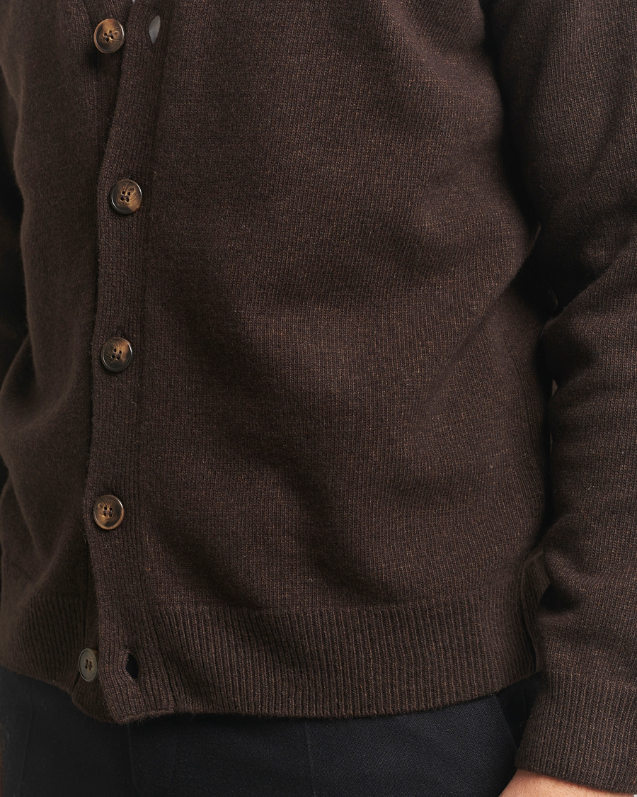 Heren | Truien | Oscar Jacobson | Eduardo Wool Cardigan Brown