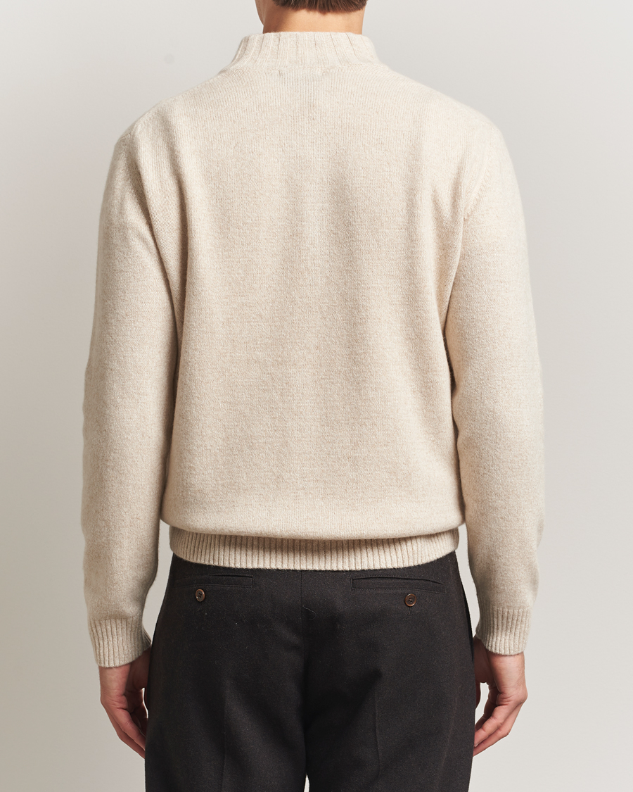 Heren | Truien | Oscar Jacobson | Paul Wool/Cashmere Half-Zip Creme