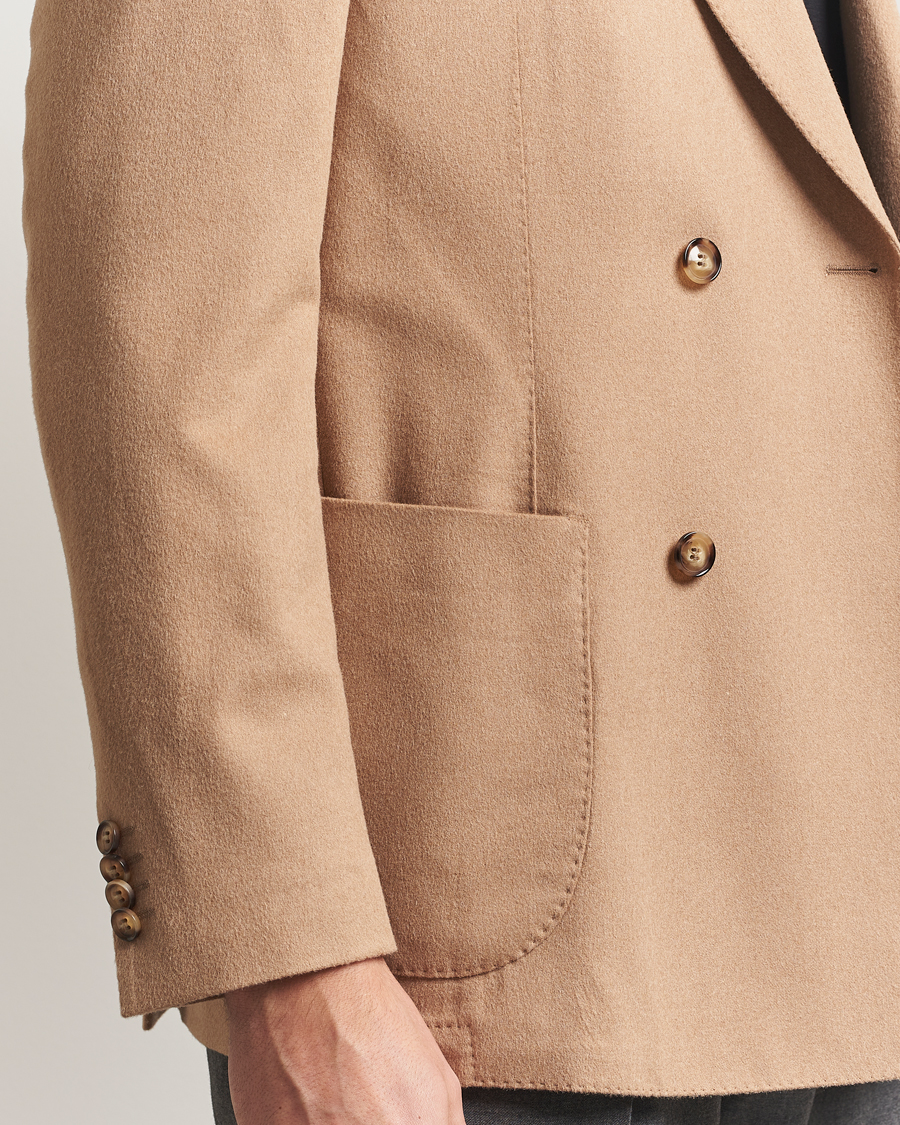 Heren | Blazers | Oscar Jacobson | Farris Baby Camel Loro Piana Blazer Beige