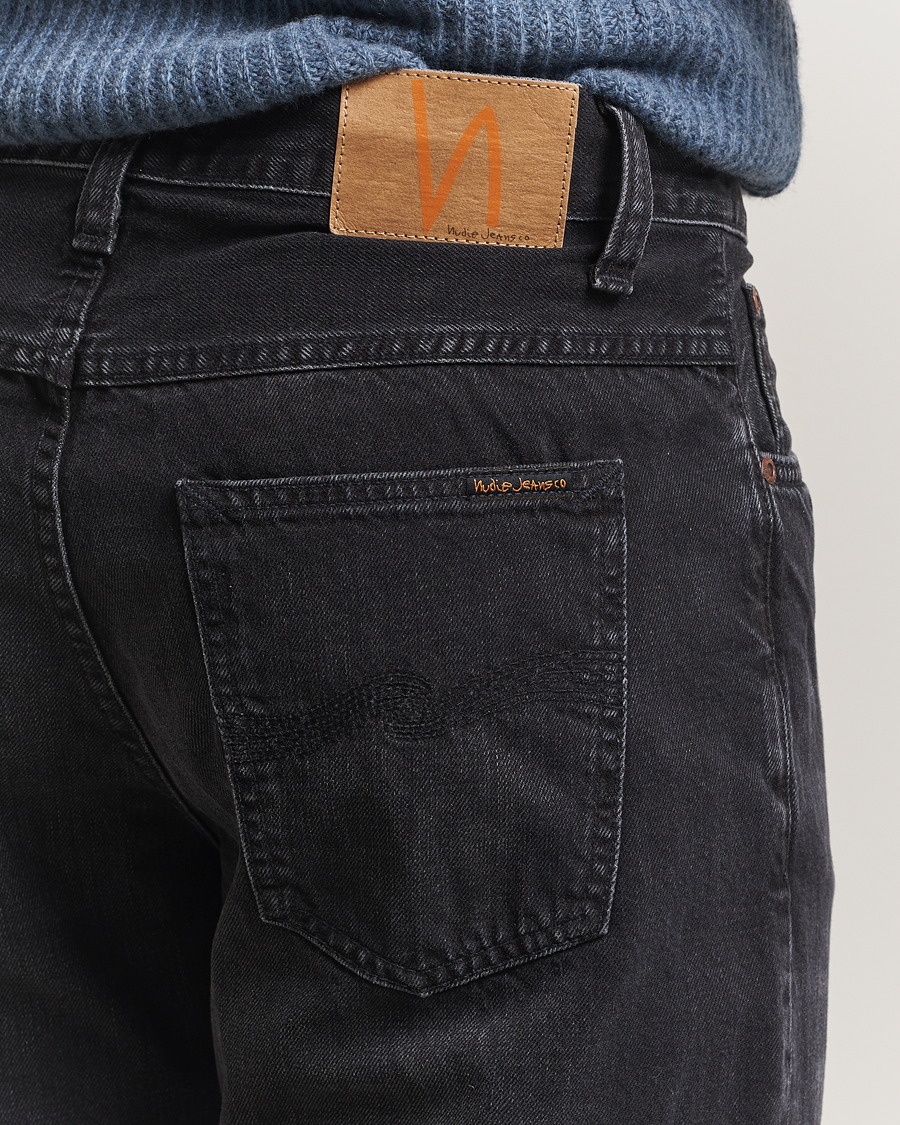 Heren | Jeans | Nudie Jeans | Flare Glenn Jeans Black Storm
