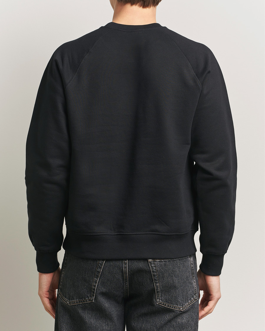 Heren | Truien | Nudie Jeans | Palle Logo Crew Neck Sweatshirt Black
