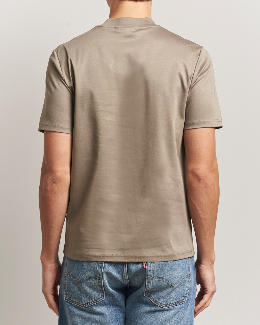 Heren | T-shirts | J.Lindeberg | Ace Mock Neck T-Shirt Brindle