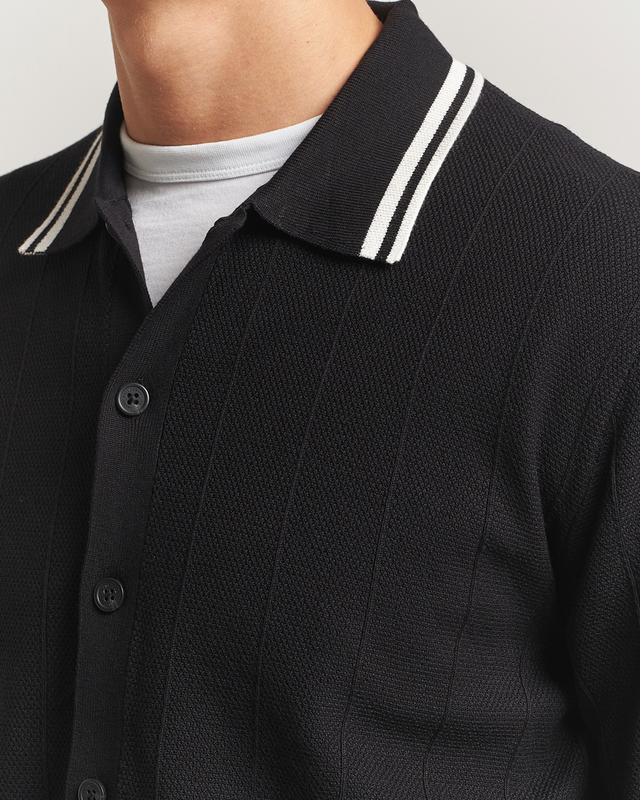 Heren | Truien | J.Lindeberg | Willem Structured Cardigan Black