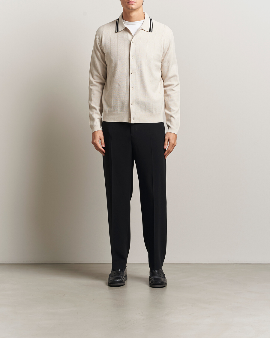 Heren | Truien | J.Lindeberg | Willem Structured Cardigan Moonbeam