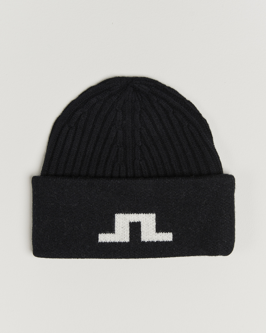 Heren | Mutsen | J.Lindeberg | Arther Graphic Beanie Black