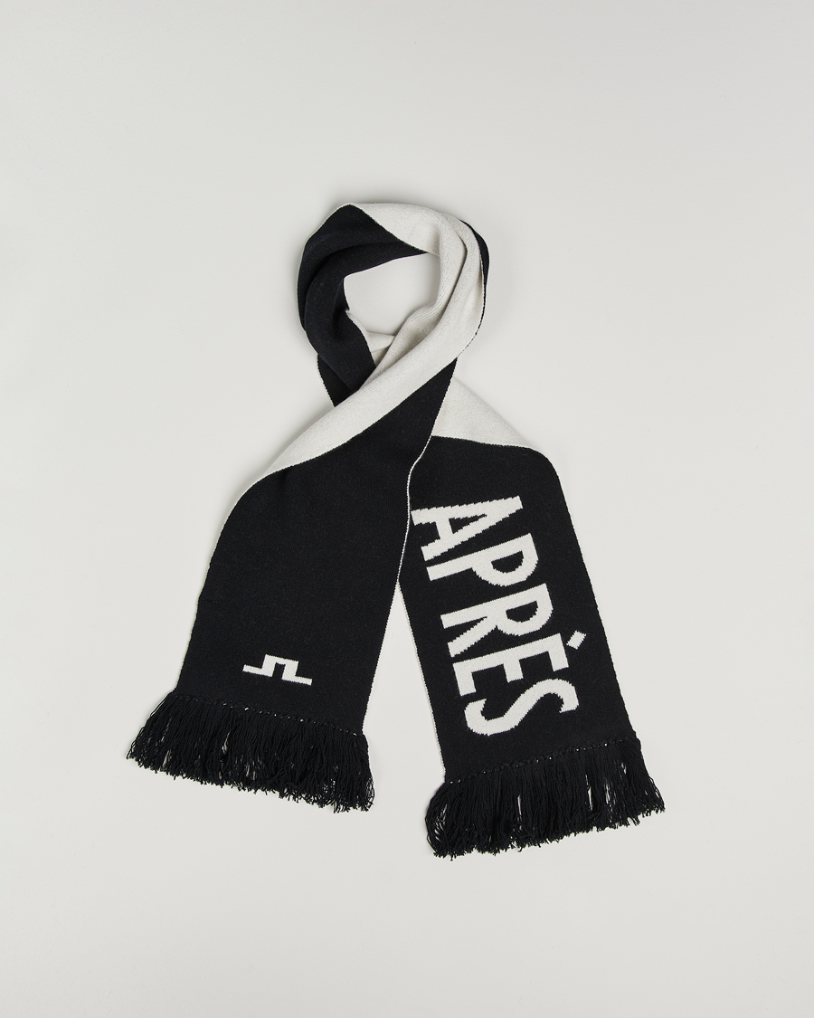 Heren | Sjaals | J.Lindeberg | Jasper Graphic Scarf Black