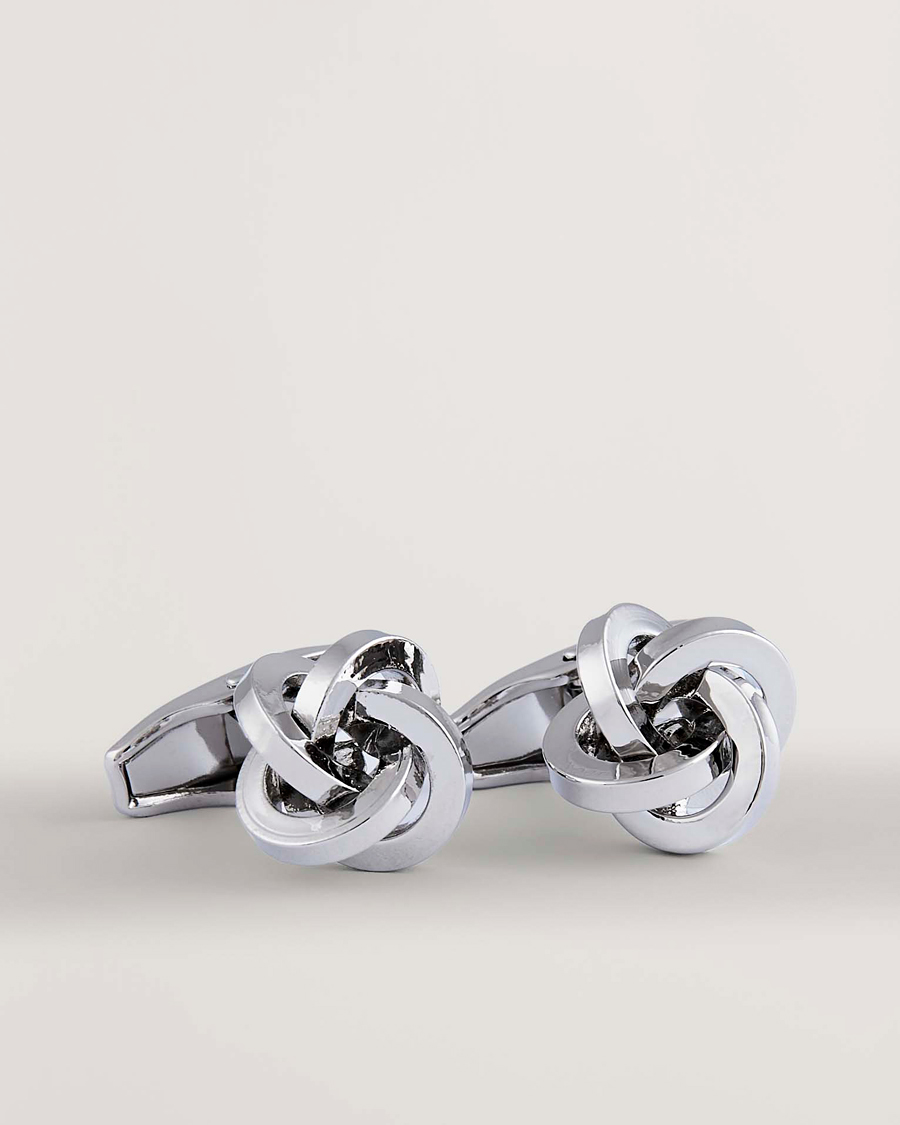 Heren | Manchetknopen | Amanda Christensen | Knot Cufflink Silver
