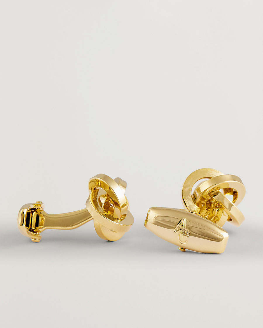 Heren | Manchetknopen | Amanda Christensen | Knot Cufflink Gold