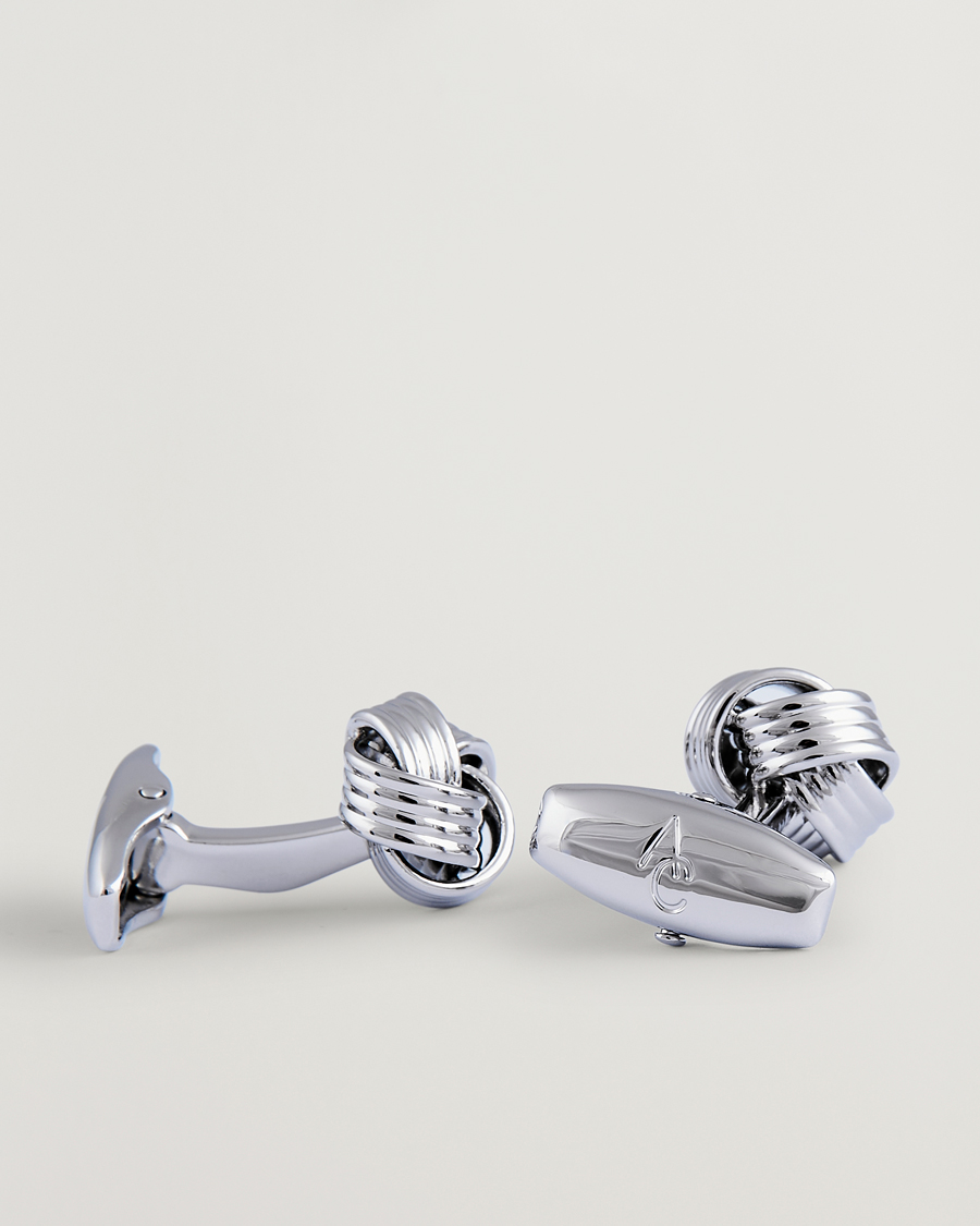Heren | Manchetknopen | Amanda Christensen | Knot Cufflink Silver