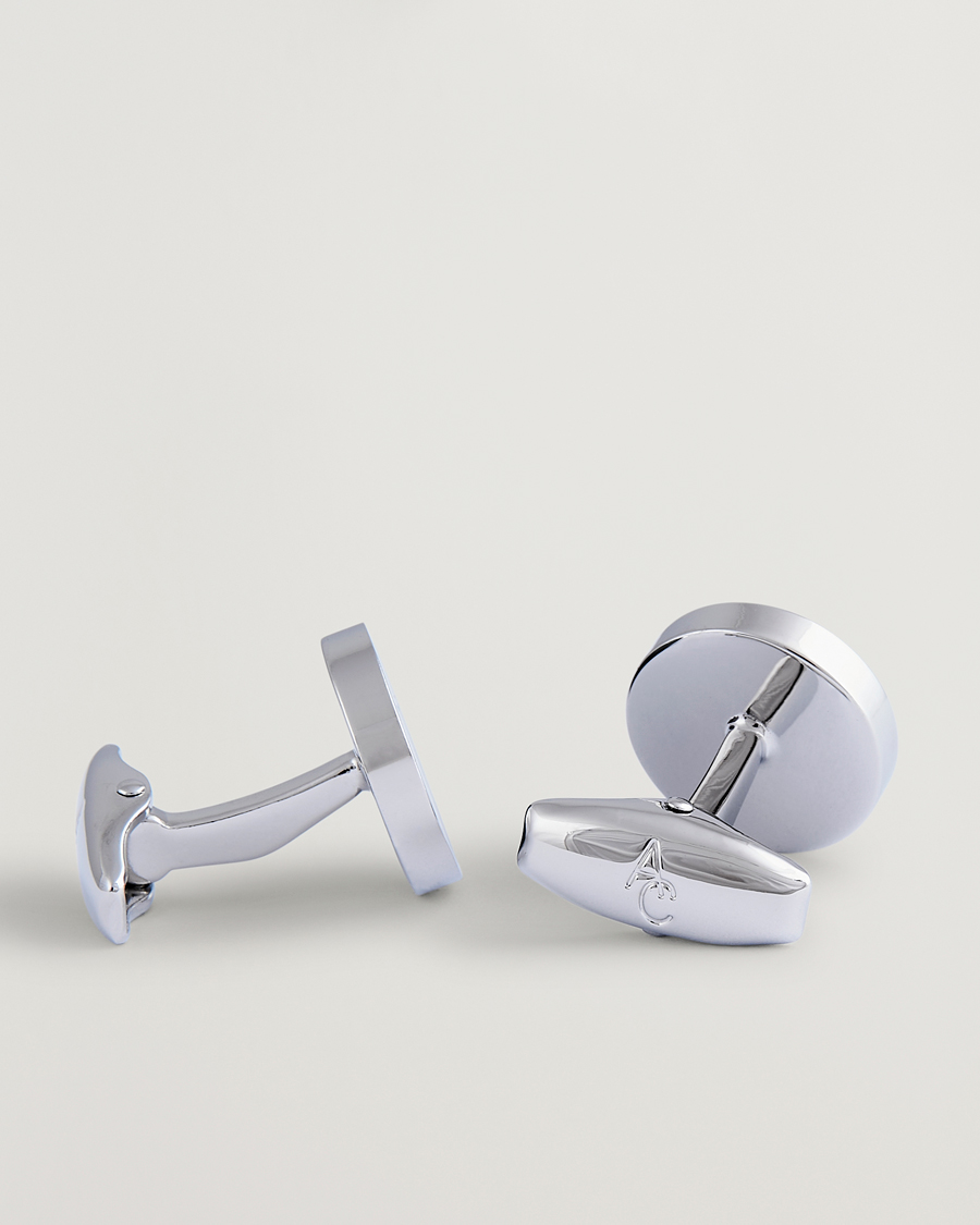 Heren | Manchetknopen | Amanda Christensen | Classic Cufflink Silver/Black