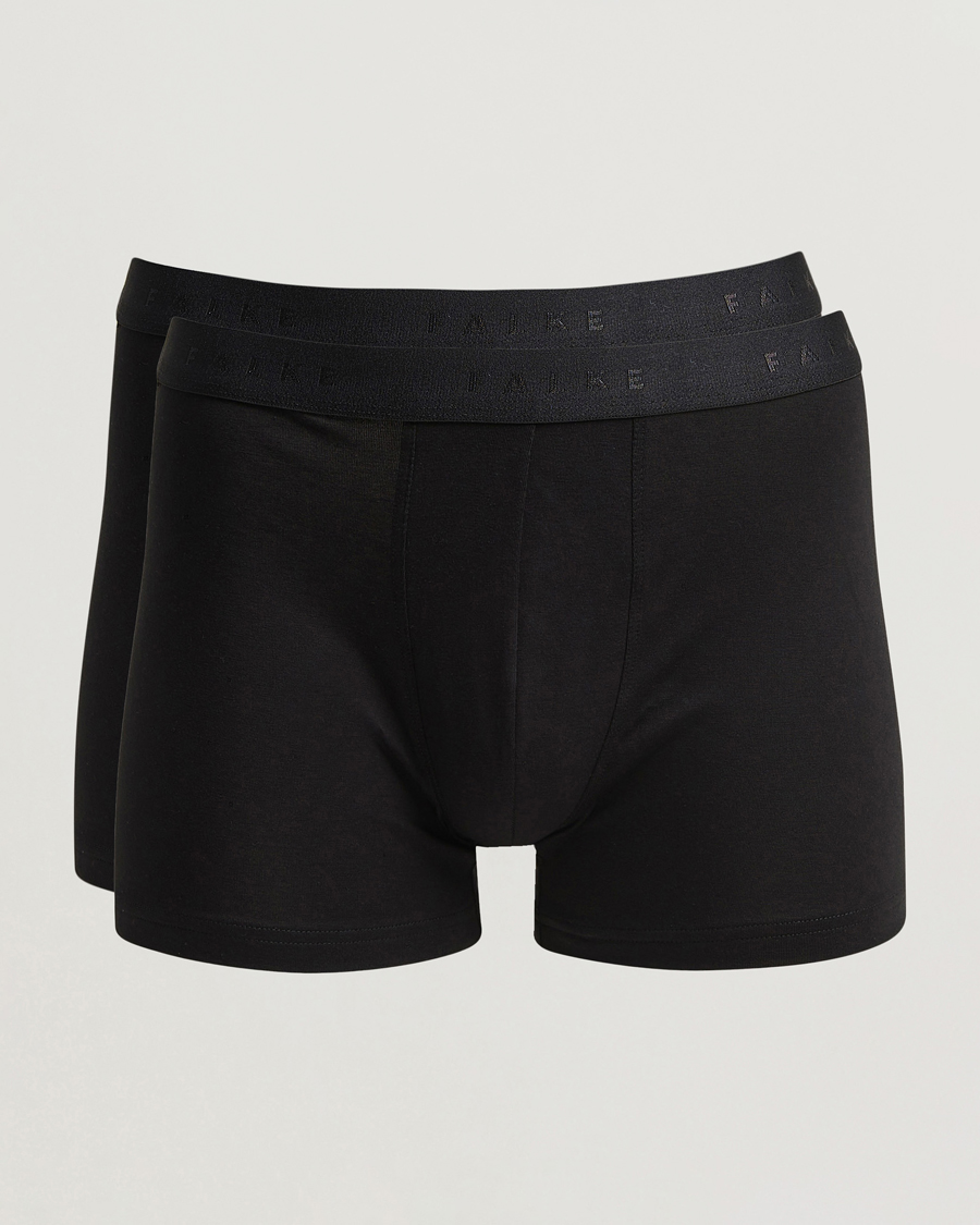 Heren | Ondergoed | Falke | 2-Pack Cotton Boxer Briefs Black
