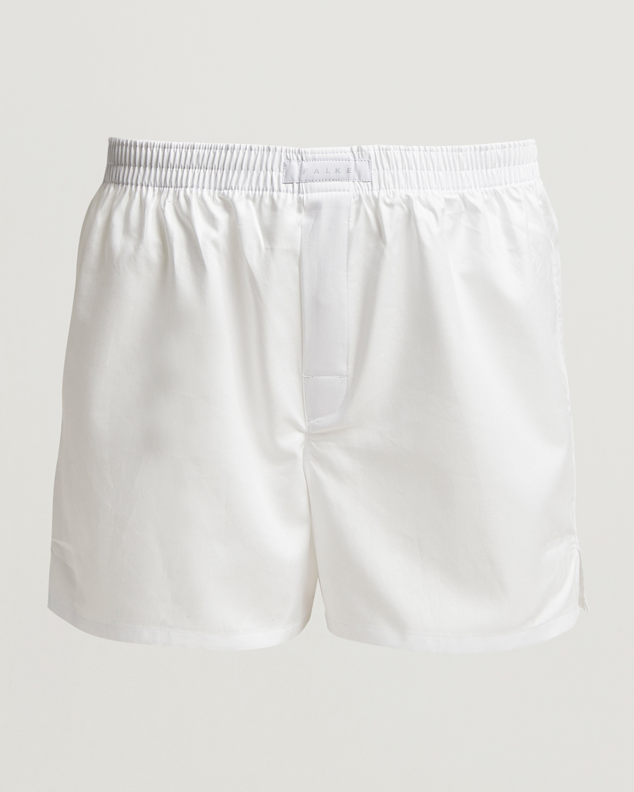 Heren | Ondergoed | Falke | Cotton Woven Boxer Shorts White