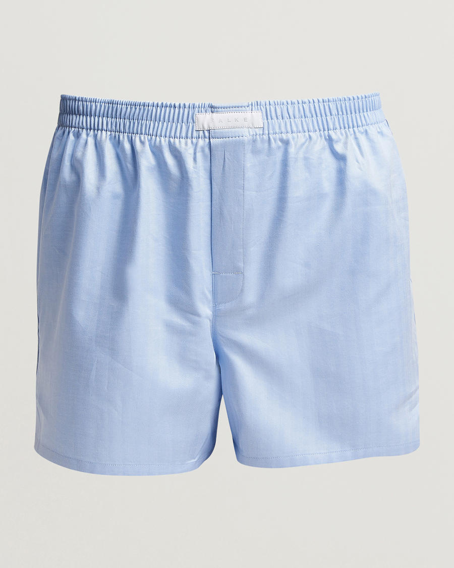 Heren | Ondergoed | Falke | Cotton Woven Boxer Shorts Light Blue