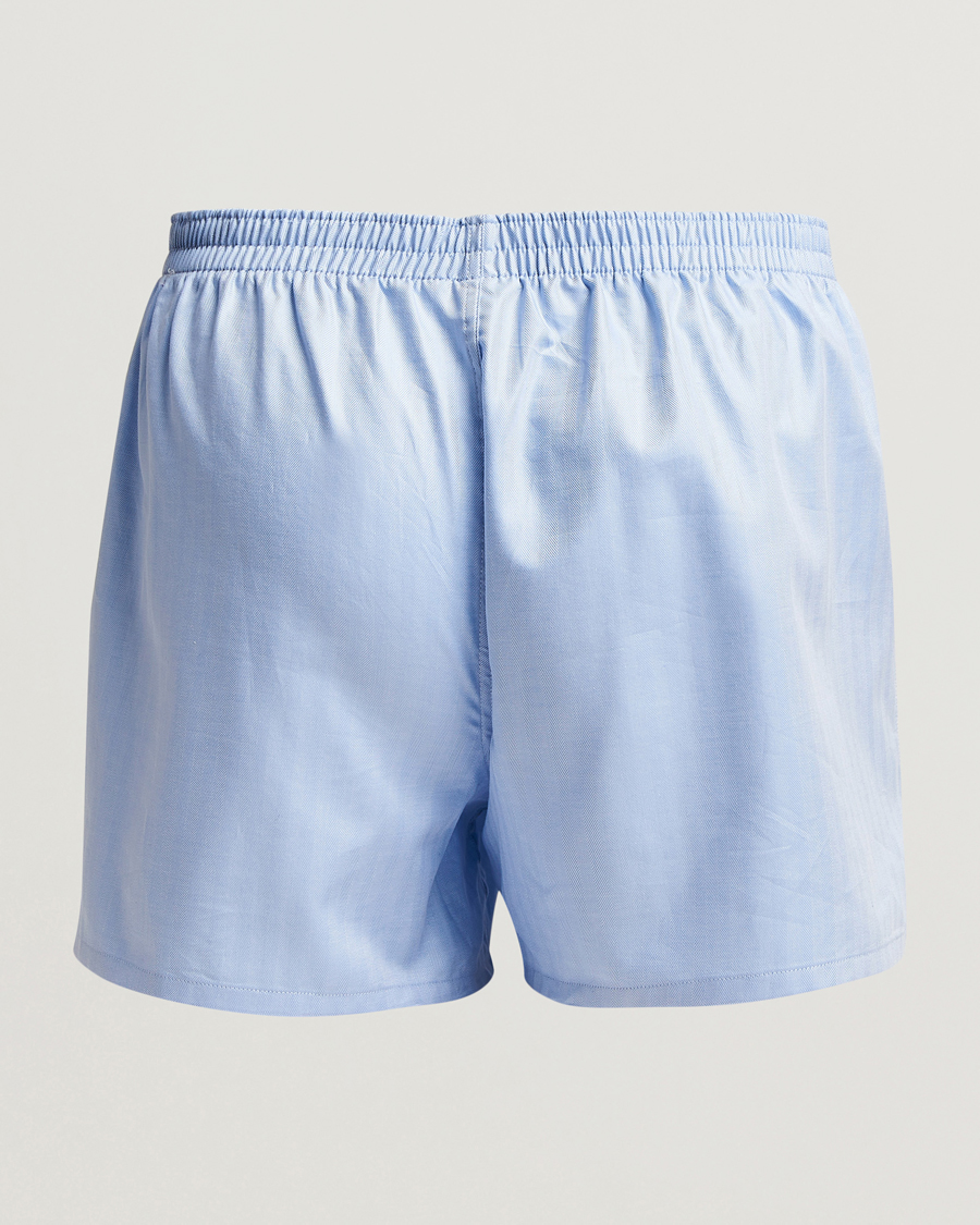 Heren | Ondergoed | Falke | Cotton Woven Boxer Shorts Light Blue