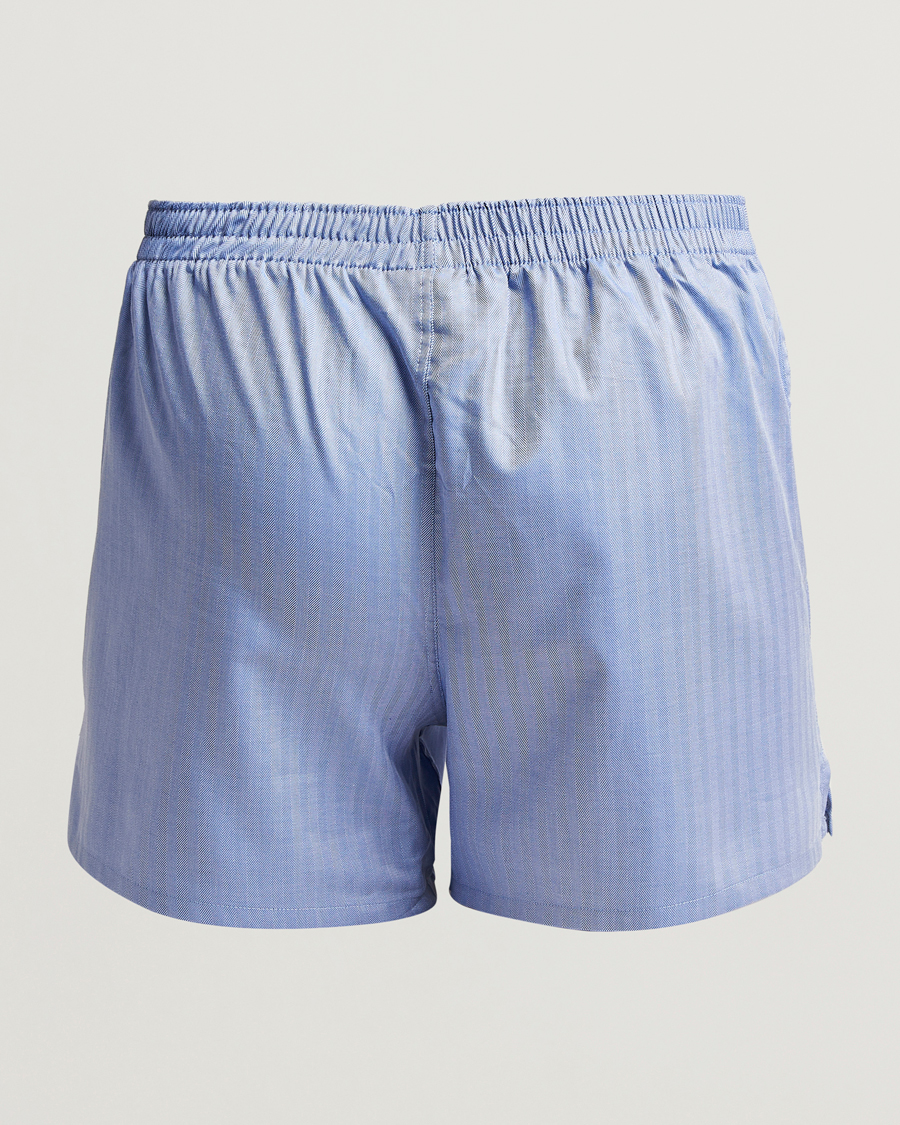 Heren | Ondergoed | Falke | Cotton Woven Boxer Shorts Ocean Blue