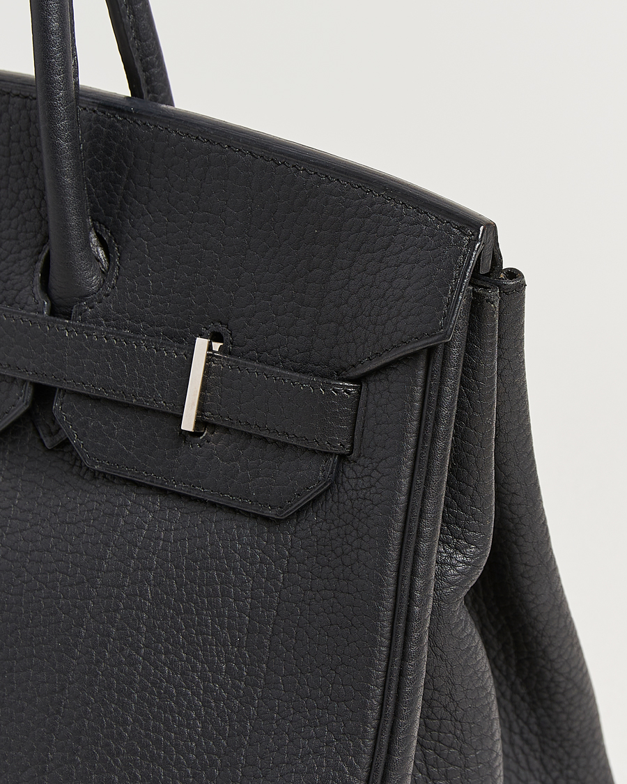 Heren | Pre-Owned & Vintage Bags | Hermès Pre-Owned | Birkin 35 Fjord Leather Black