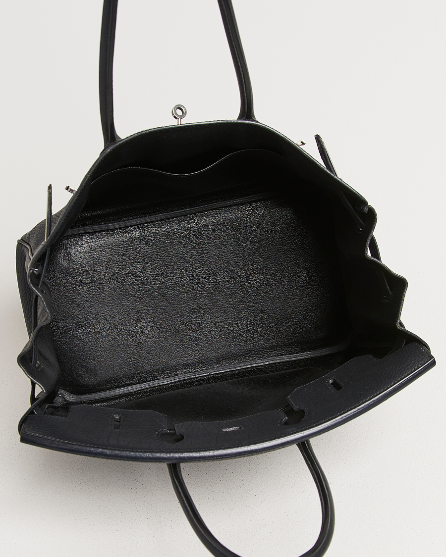 Heren | Pre-Owned & Vintage Bags | Hermès Pre-Owned | Birkin 35 Fjord Leather Black