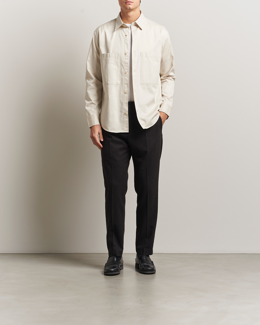 Heren | Overhemden | NN07 | Freddy Tencel Workwear Shirt Ivory