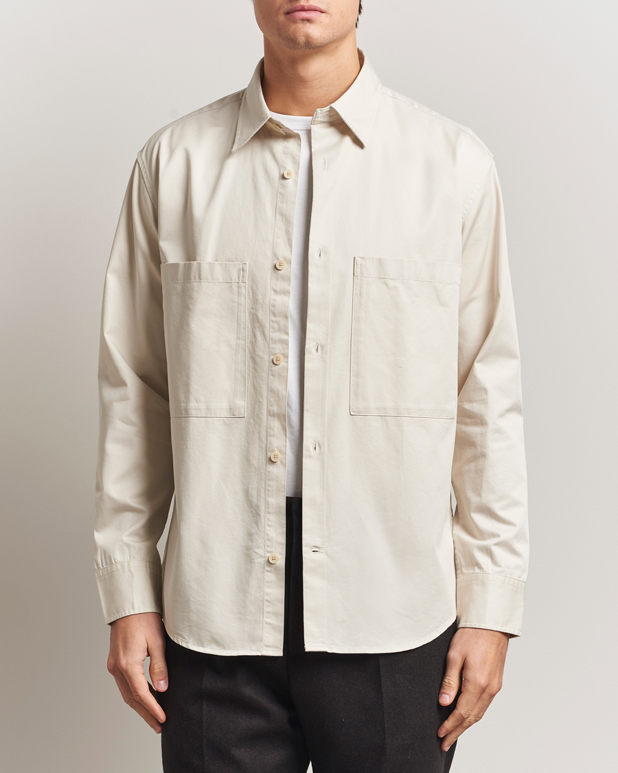 Heren | Overhemden | NN07 | Freddy Tencel Workwear Shirt Ivory
