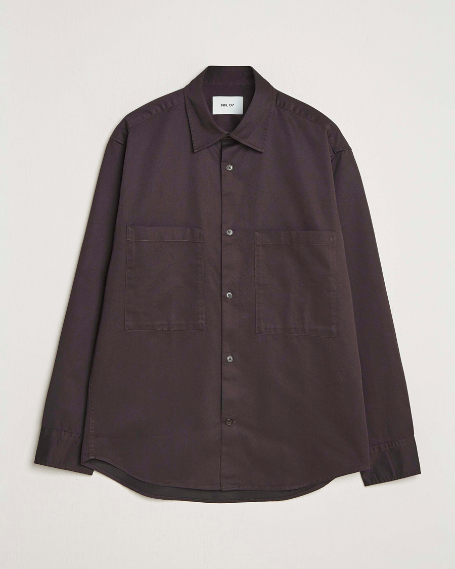 Heren | Overhemden | NN07 | Freddy Tencel Workwear Shirt Dusky Port