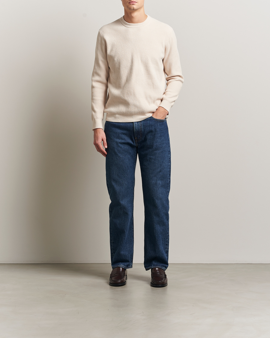 Heren | Truien | NN07 | Danny Rib Knitted Crew Neck Ivory