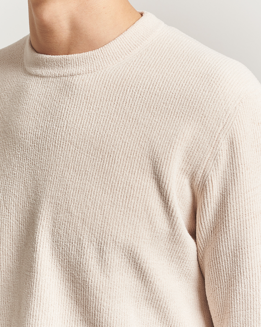Heren | Truien | NN07 | Danny Rib Knitted Crew Neck Ivory