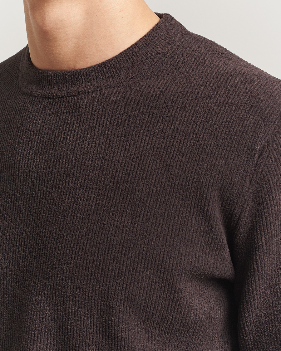Heren | Truien | NN07 | Danny Rib Knitted Crew Neck Dusky Port