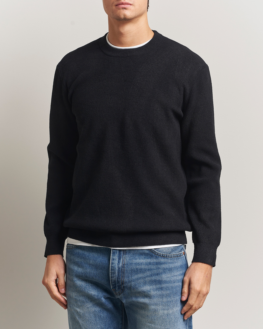 Heren | Truien | NN07 | Danny Rib Knitted Crew Neck Black