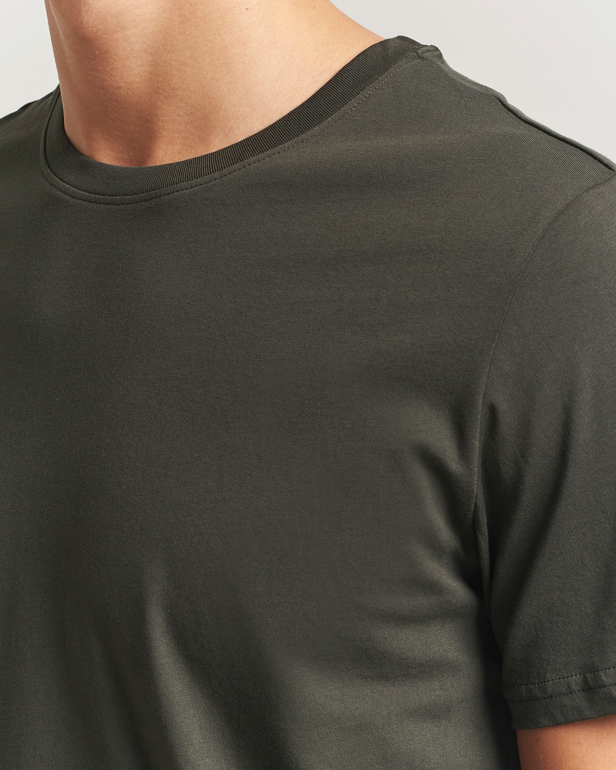 Heren | T-shirts | NN07 | Percy Crew Neck T-Shirt Dark Army