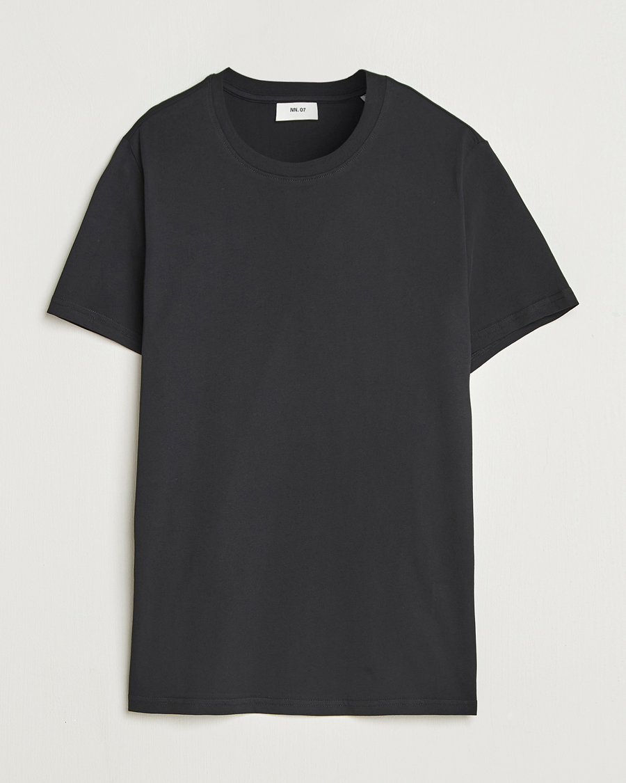 Heren | T-shirts | NN07 | Percy Crew Neck T-Shirt Black