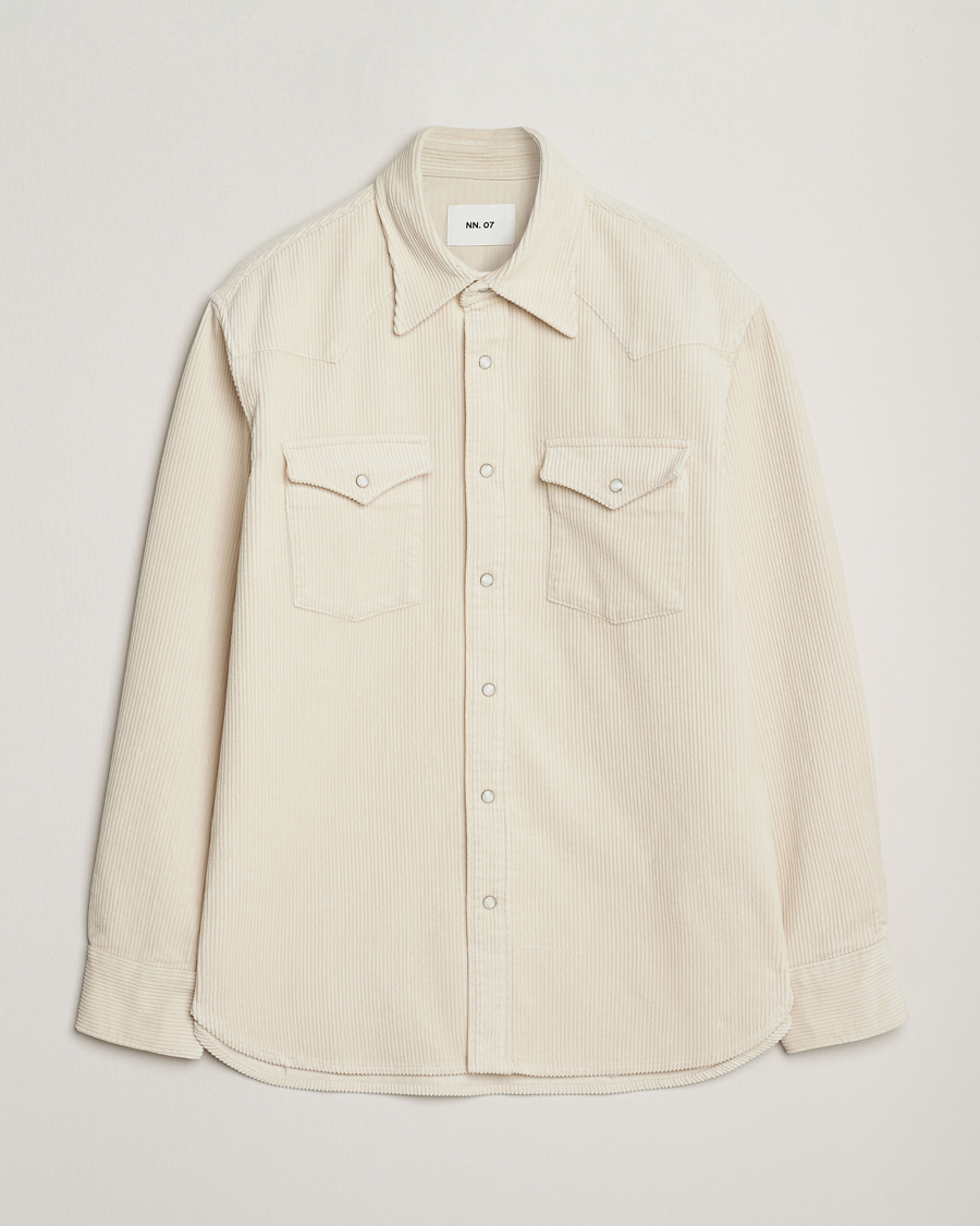 Heren | Overhemden | NN07 | Ricky Corduroy Overshirt Ivory