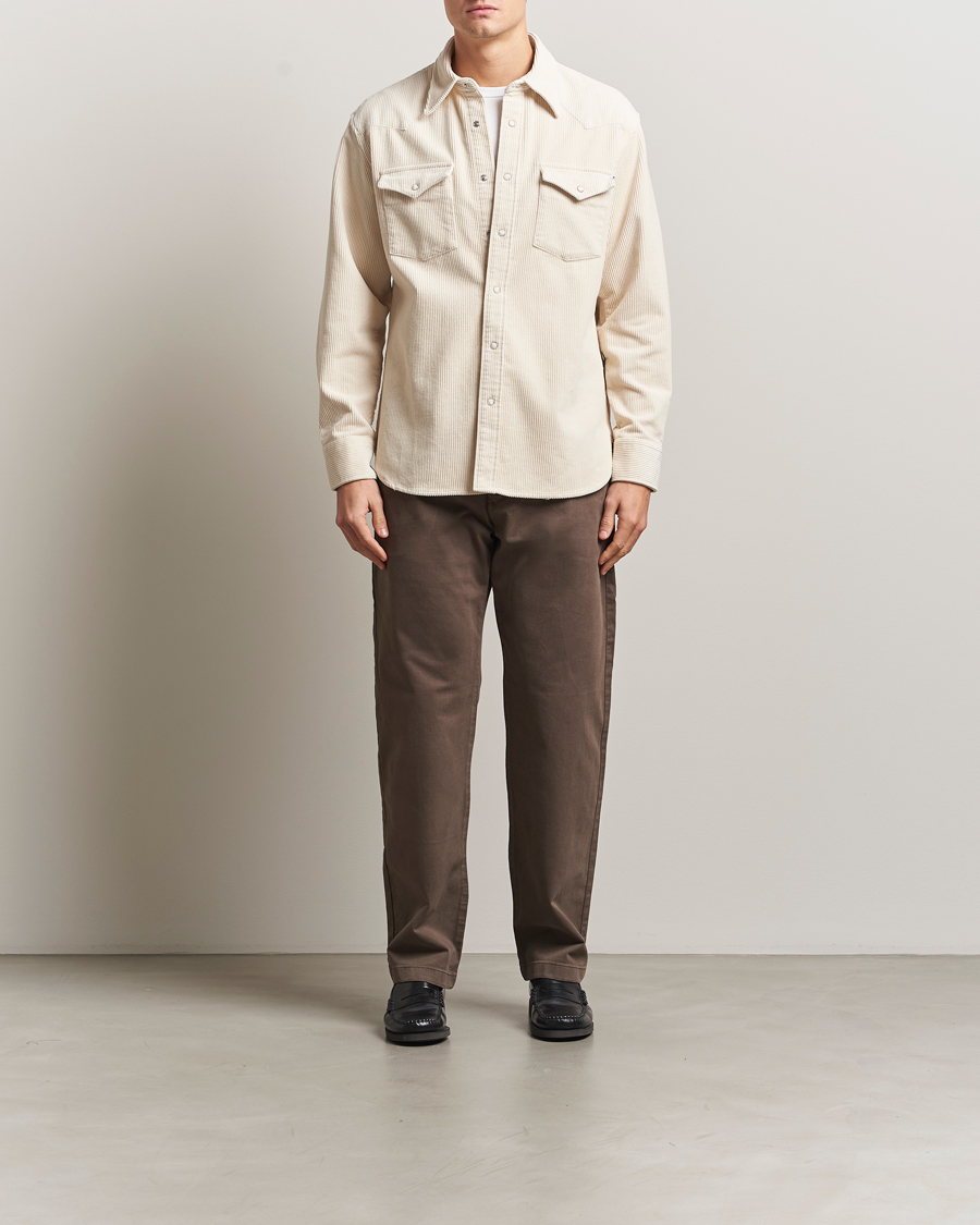 Heren | Overhemden | NN07 | Ricky Corduroy Overshirt Ivory