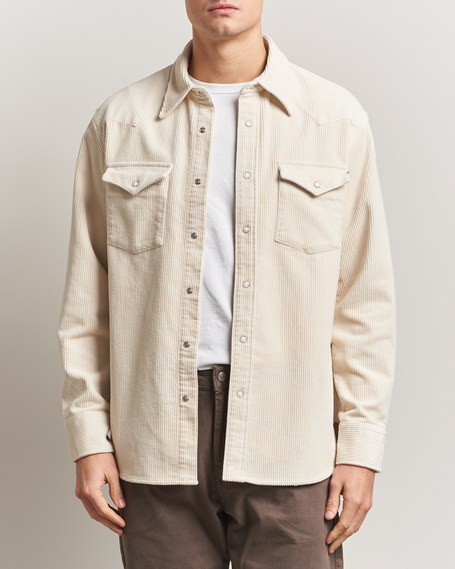 Heren | Overhemden | NN07 | Ricky Corduroy Overshirt Ivory